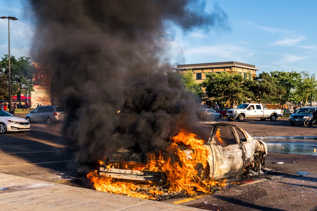 Electric vehicle catches fire in Pittsburgh-area shopping plaza